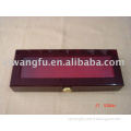 2014 new red wooden gift packaging box with clear window